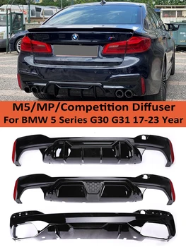 M5 MP Karbon Fiber Arka Tampon Difüzör M Spor Yarışması CS Stil Difüzör BMW 5 Serisi İçin G30 G31 2018-2023 Araba Aksesuarları