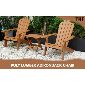 MASALI Adirondack Sandalye Tabure Katlanabilir Sehpa Arka Bahçe dış mekan mobilyası Boyalı Oturma W / Bardak Tutucu