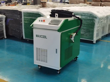 MAXCOOL Şirketi Çin Tedarikçisi Raycus S&A Su Soğutuculu Alüminyum Pirinç CS SS için Fiber Lazer Kaynak Makinesi