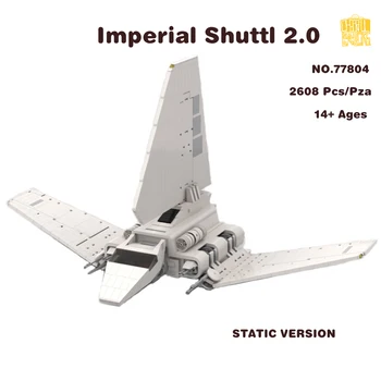 MOC-77804 Imperial ShuttleII 2.0 Modeli PDF Çizimleri Yapı Taşları Tuğla yıldız PLANI Çocuklar DIY Oyuncaklar Doğum Günü Yılbaşı Hediyeleri