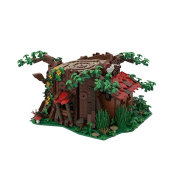 MOC 98101 Peri Yazlık Ağaç Ev Yapı Taşları Modeli Orman Çiçek Hikayesi Kulübe Mimari Tuğla Oyuncak çocuklar İçin doğum günü hediyesi