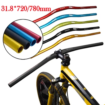 MTB Bisiklet Gidon 31.8 mm * 720 / 780mm Alüminyum Alaşım Gidon Bisiklet Yükseltici Bar Yol Dağ bisiklet kolu çubuğu Bisiklet Parçaları