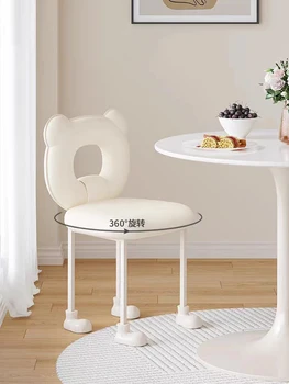 Makyaj Koltuğu Dönebilen Arkalığı Sandalyeler İskandinav Oturma Odası Sandalyeleri Modern yemek sandalyeleri Soyunma Sandalye Boş Sandalye Rahatlatıcı Chai