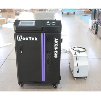 Manuel Taşınabilir Lazer Temizleme Makinesi Paslı Boya Kaplı Alüminyum 3 İn1 Lazer kaynak makınesi 1000W 1500W 2000W 3000W