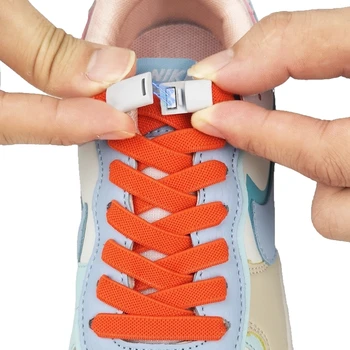 Manyetik Kilit Ayakkabı Bağı bağları Olmadan Ekstra Geniş Danteller Sneakers Hiçbir kravat Ayakabı Çocuklar Yetişkin Elastik Danteller düz Ayakkabı Aksesuarları