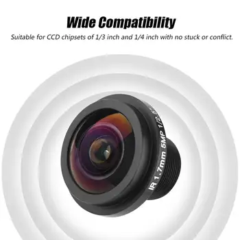 Metal Balıkgözü Güvenlik Kamera Ayrılabilir Yedek 5MP 1.7 mm 180 Derece Geniş Açı Ofis Depo Kamera