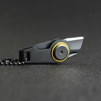 Mini Fermuar Bıçak Çok fonksiyonlu Açık Survival Araçları EDC Açma Gadget Anahtarlık Cep Kamp ve Yürüyüş Dişli Kolye