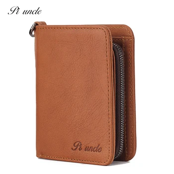 Moda Hakiki Deri erkek küçük cüzdan Paraları Cep Para Çanta el çantası Rfid Mini Cüzdan İnek Derisi Basit Yeni