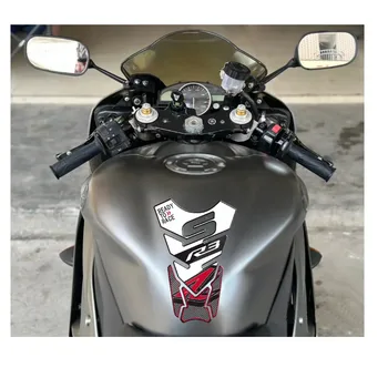 Motosiklet Tankı Sticker 3D Kauçuk Gaz Akaryakıt Tankı ped Koruyucu Kapak Sticker Çıkartmaları YAMAHA YZF-R3 R3 R 3