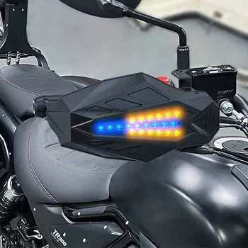 Motosiklet el koruması Motokros Handguards için LED ışıkları ile SUZUKI C50 BULVARI GSXR 1000 K8 SV 650S DR 650 K6 SAMURAİ GS500