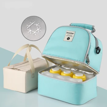 Mumya bebek bezi sırt çantası Bebek Süt Gıda Depolama Termal Çanta Isıtıcı biberon Termal İçecekler Serin Tutar Seyahat Backpackck
