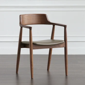 Mutfak Yatak Odası Kol Yemek Sandalyesi İskandinav Ahşap Tasarımcı Ofis Salonu Yemek Sandalyesi Dresser Modern Lüks Sillas Evler Mobilya