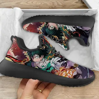 My Hero Academia Todoroki Shoto Anime erkek ayakkabısı gündelik ayakkabı Daireler Sonbahar erkek Rahat Nefes Yürüyüş Ayakkabısı