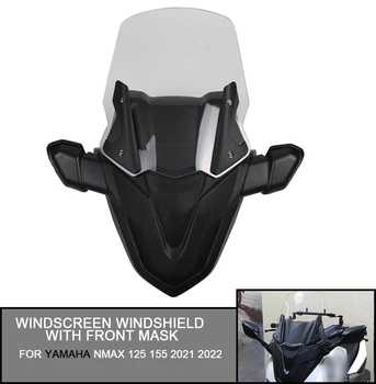 NMAX155 NMAX125 Motosiklet Ön Cam dikiz aynası ile Ön Maske Paneli Yamaha NMAX 125 155 2021 2022