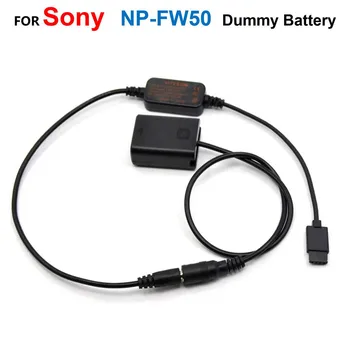NP-FW50 Sahte Pil Dönüştürücü DC Çoğaltıcı + Adaptör Kablosu Fit DJI Ronin-S Güç kaynağı Sony A6000 A6300 A6500 A7S R2 M2