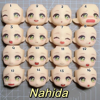 Nahida Ob11 Yüz Genshin Darbe Buer GSC YMY 1/12 Bebek El Yapımı Su Sticker Faceplate Anime Oyunu Cosplay Oyuncak Aksesuarları