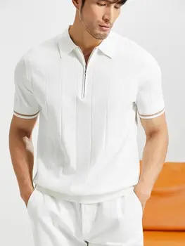 Nakış Pamuk polo gömlekler Erkekler ıçin Rahat Düz Renk Slim Fit Erkek Polos Yeni Yaz Moda Marka Erkek Giyim R126