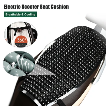 Nefes Elektrikli Scooter koltuk minderi Kaymaz PE Su Geçirmez klozet kapağı Evrensel Motosiklet Koruyucu koltuk minderi klozet kapağı