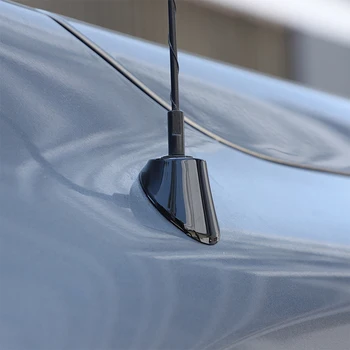 Nissan Titan 2016-2023 için ABS Siyah Araba Anten Konut koruma kapağı Trim Sticker Araba Aksesuarları