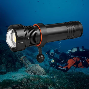 ORCATORCH D950V Tüplü Dalış El Feneri Yüksek Güç LED el fenerleri Video İşığı Lambası Şarj Edilebilir Sualtı dalış ışığı Meşale