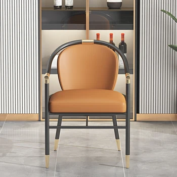 Ofis Lüks yemek sandalyeleri Modern İskandinav Tasarım yemek sandalyeleri Oturma Odası İtalyan Silla Comedor Balkon Mobilyaları GXR46XP