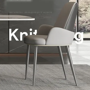 Ofis Minimalist Sandalye Modern Deri Yumuşak İskandinav mutfak sandalyesi Salon Masaj Muebles Para El Hogar Daire Mobilya Mzy