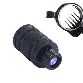 Okçuluk Bileşik Yay görme ışık LED 9mm Ortak boyutu ayarlanabilir Avcılık amaç Okçuluk LED görüş ışığı parçaları araçları