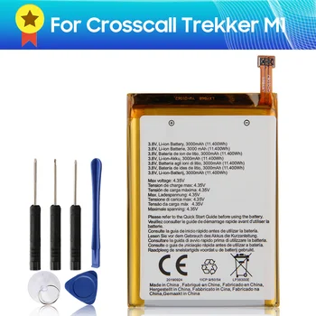 Orijinal Yedek Pil CROSSCALL M1 için Crosscall Trekker M1 Orijinal Pil Kaliteli Ürün + araçları 3000mAh 4.35 V 11.4 Wh