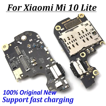 Orijinal Yeni Şarj Portu Xiaomi Mi10 Lite Dock Bağlantısı USB Şarj Flex Kablo Mikrofon Xiaomi Mi 10 Lite