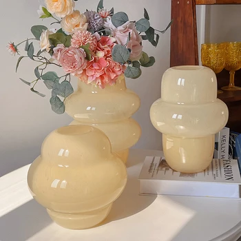 Oryantal sessizlik estetik ortaçağ cam vazo Fransız retro sanat çiçek gemi