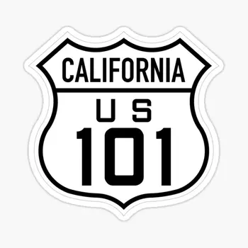 Otoyol 101 California Abd 5 ADET Araba Çıkartmaları Süslemeleri Çıkartmalar Odası Baskı Dizüstü Sevimli Araba Sanat Oturma Odası Ev