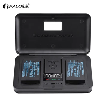 PALO LP-E12 LP E12 Pil + saklama kutusu / SD Arayüzü / LCD Şarj Canon Rebel SL1 100D Öpücük X7 EOS-M EOS M M2 EOS M10 M50