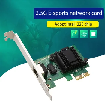 PC Oyun PCIE Kartı 2.5 G Gigabit PCI-E Ağ Kartı Ethernet RJ-45 lan kartı 10/100 / 1000Mbps Hızlı Ethernet bilgisayar aksesuarları