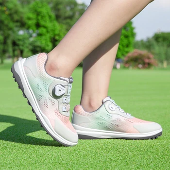 PGM Bayanlar golf ayakkabıları Ultra hafif Golf spor ayakkabı Kadın Nefes Örgü Atletik Sneakers Kaymaz Toka Topuzu Ayakkabı Yeni
