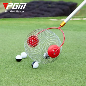 PGM Golf Topu Seçici Serbestçe Geri Çekilebilir 3-section Topu Pick-up Kafes Rulo JQQ006 Üzerinde Eğilmeden Topu Alır