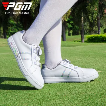 PGM Yeni Golf kadın Sneakers Sihirli Tasarım Sneakers Topuzu Danteller Su Geçirmez Mikrofiber Deri Ayakkabı