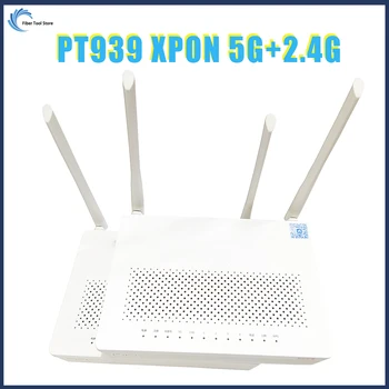PT939g xpon 10 adet 5G WİFİ Fiber Optik Yönlendirici wifi GPON/EPON ONU Çift Bant 1GE + 3FE + 2USB + TEL Ethernet modem Ücretsiz Kargo
