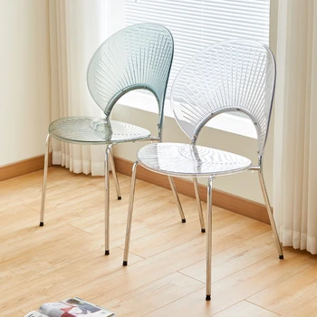 Parti Metal yemek sandalyeleri Accent Vanity Çocuk Oturma Odası yemek sandalyeleri İskandinav Tasarımcı Ofis Silla Comedor Mobilya YN50DC