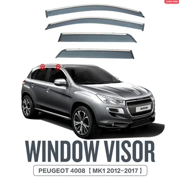 Pencere Siperliği PEUGEOT 4008 İçin MK1 2012-2017 Otomatik Kapı Siperliği Hava kalkanları Pencere Koruyucuları