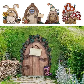 Peri Kapı Çok Amaçlı Kapalı Açık Minyatür Peri Ağaçlar ve Ev Bahçe Heykel Çim Cadılar Bayramı Süs Dekorasyon