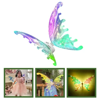 Peri kanatları çocuklar Cosplay sahne ışık cadılar bayramı kostümleri kelebekler kelebek Abs dekoratif kız kız