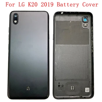 Pil Kapağı Arka Panel Arka Kapı Konut LG kılıfı K20 2019 Pil Kapağı ile Kamera Çerçeve Logo Yedek Parçalar