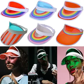 Plastik Boş Üst Kadın Erkek spor aksesuarları Anti-UV Güneşlik Şapka Bisiklet güneş şapkası Yaz beyzbol şapkası vizör kep