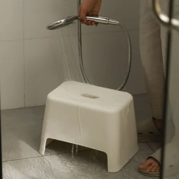 Plastik Tabure Banyo Kaymaz Ev Ayakkabı Değişen Tabure Çocuk Duş ve El Yıkama Küçük Tezgah