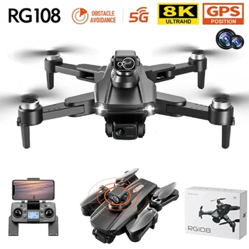 RG108 MAX GPS Drone 8K Profesyonel rc dört pervaneli helikopter Drones Kamera ile Hd 4k 5G FPV Fotoğrafçılık fırçasız motor Drone Oyuncaklar