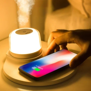 RGB Kablosuz Şarj Cihazı Akıllı Gece lamba ışığı Taşınabilir Ayrılabilir Masa Masa Koku Aromaterapi yatak odası dekoru Dekorasyon