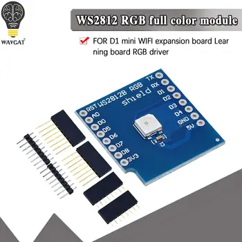 RGB LED Modülü D1 mını WS2812 5050 RGB Dahili LED 1 Renkli LED Modülü WAVGAT d1 mını ESP8266
