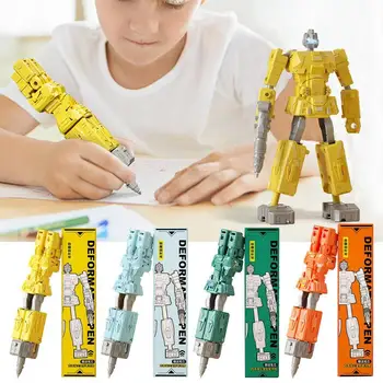 Robot Kalem Trafo Kalem Robot Dönüşüm Kalem 2 in 1 Deformasyon Robot Model Oyuncaklar Bebekler Şekil Kalem Çocuk Kırtasiye