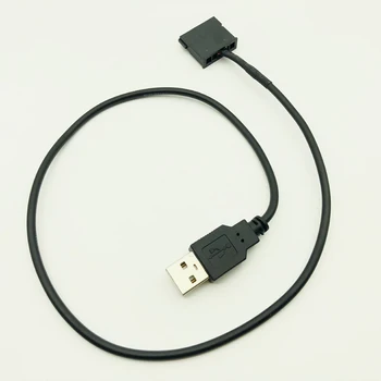 SATA USB Güç Kablosu Adaptörü USB 5V Erkek 15Pin SATA Dişi Bağlantı Noktası Güç Kaynağı 2.5 inç Laptop İçin SATA HDD 22AWG Siyah 50cm
