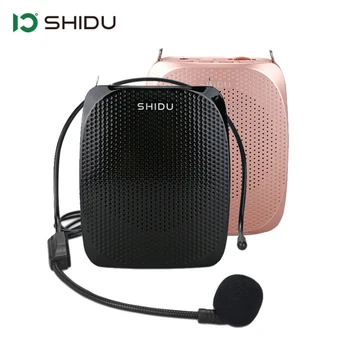 SHIDU S258 Taşınabilir ses amplifikatörü 10W Kablolu Mikrofon Mini Ses Hoparlör Doğal Stereo Ses Hoparlör Öğretmenler İçin Konuşma